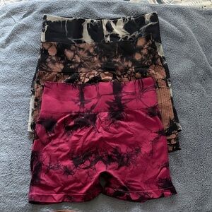 Tie-Dye Biker Shorts Set